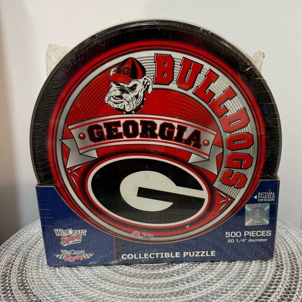 Georgia Bulldogs Collectible Puzzle 500 Piece with Collectible Tin NWT